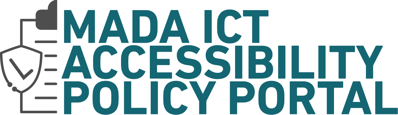 Mada ICT Accessibility Policy Portal Home Page