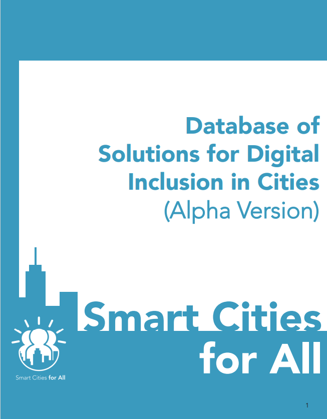 قاعدة بيانات لحلول الدمج الرقمي في المدن